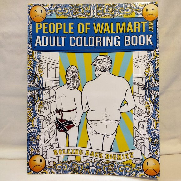 People of Walmart Adult Coloring Book - Picture 1 of 9